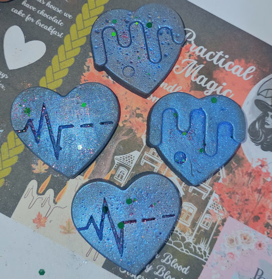 Salt rosemary lavender love x4 hearts