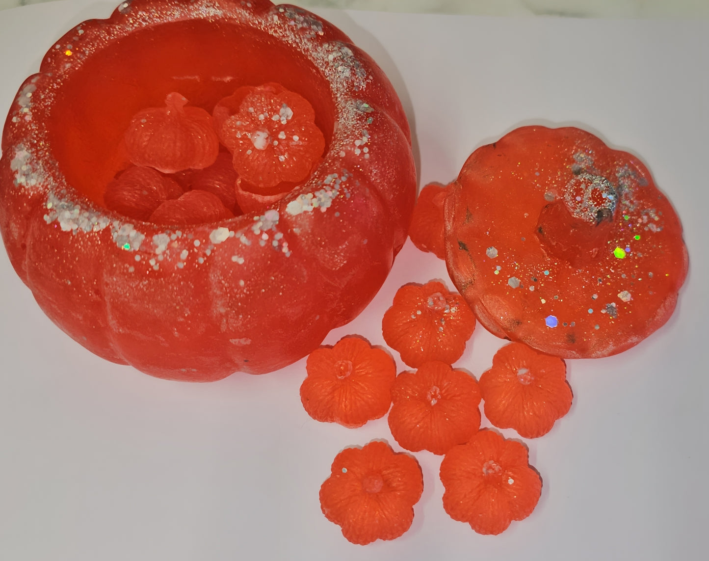 Soap filled pumpkin patch