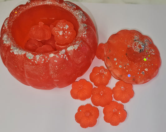 Soap filled pumpkin patch
